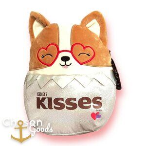 Squishmallows Chocolate Scented Regina The Corgi Hersheys Kisses Heart Glasses